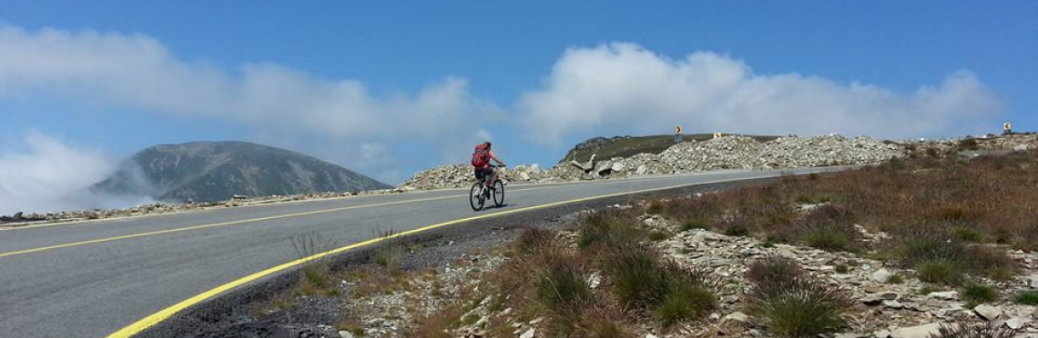 Scenic cycling trails in Romania